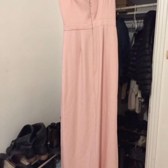 BCBG pink One Shoulder Draped Gown - Picture 2 of 4